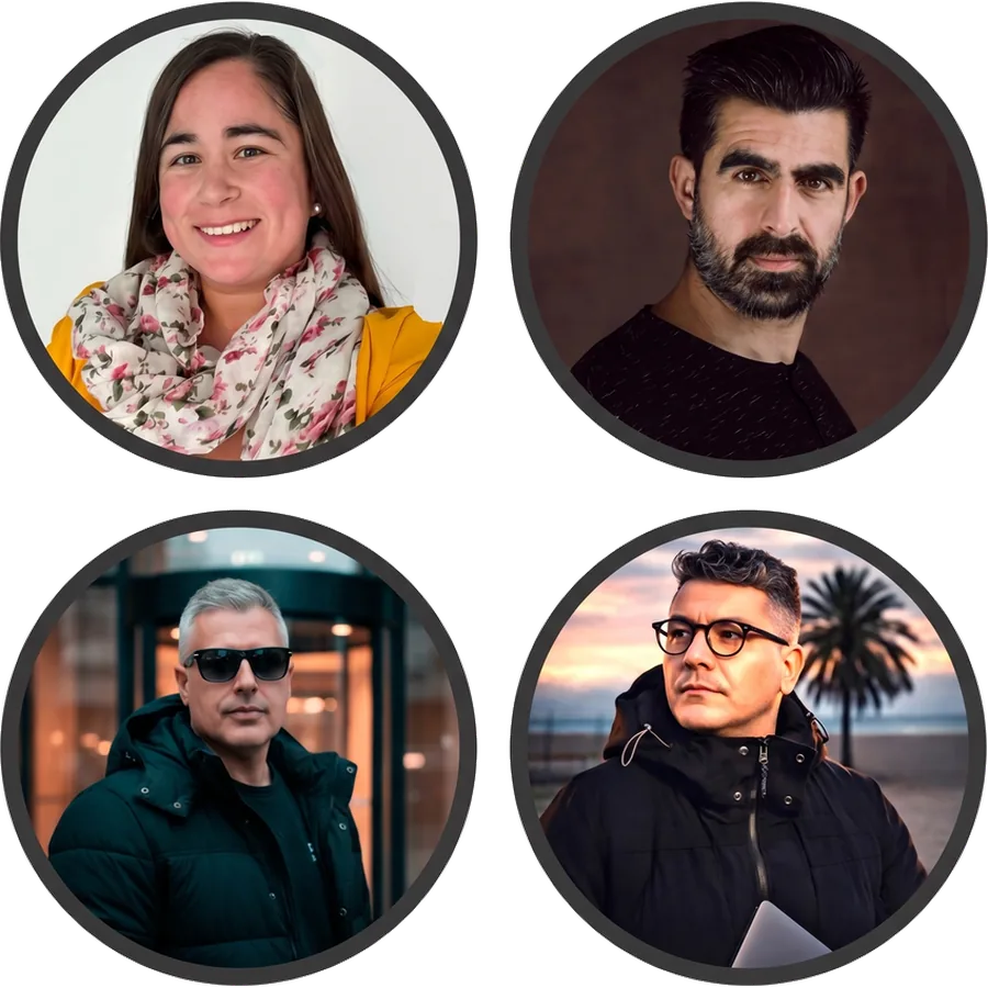 El equipo de Navigalium: Daw Jordan, Daniel Fonseca, Raul Santillana y Celia Gisbert